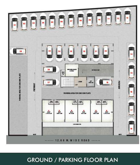  varad heights Varad Heights Cluster Plan for ground Floor
