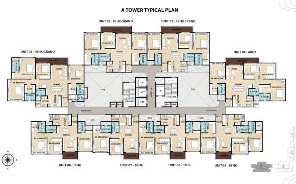  the-urban-forest Tower A Cluster Plan Typical Floor