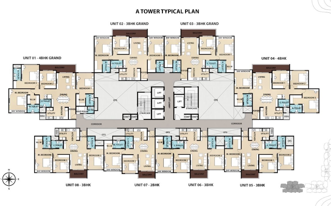  the urban forest Tower A Cluster Plan Typical Floor