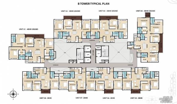  the-urban-forest Tower B Cluster Plan Typical Floor