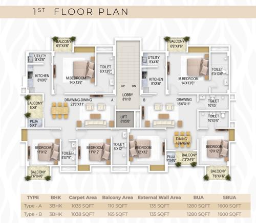 Laxmi Nibas Cluster Plan for 1st Floor laxmi-nibas Laxmi Nibas Cluster Plan for 1st Floor