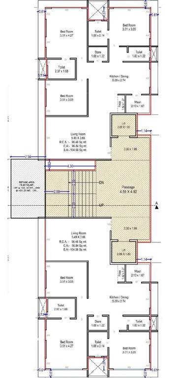  heights lotus A Building Cluster Plan from 1st to 12th Floor