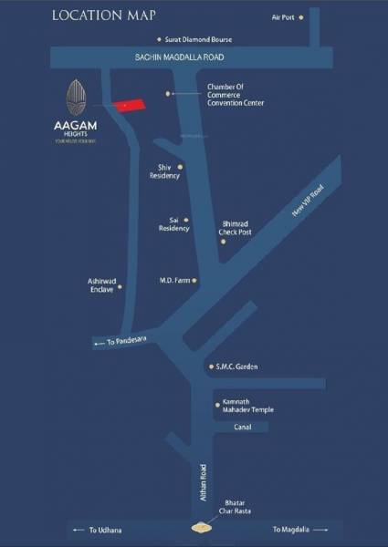 Location Plan aagam-heights-lotus Location Plan