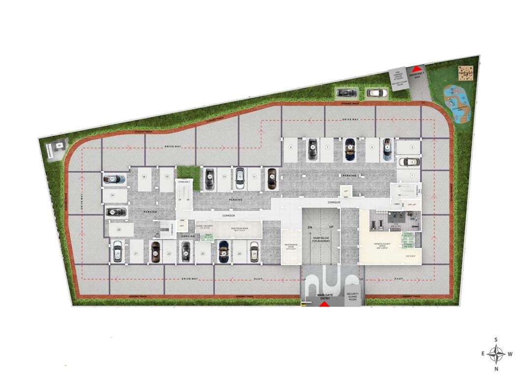 pramod signature Pramod Signature Cluster Plan for Parking
