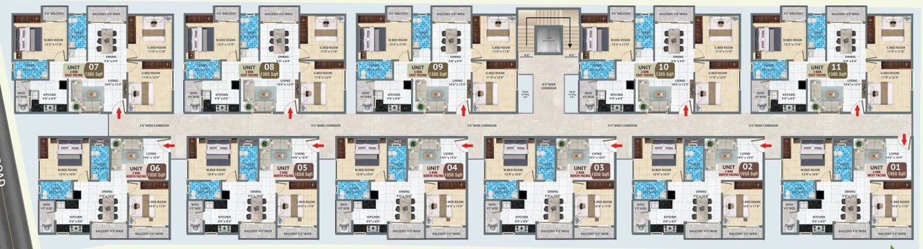  green nest Cluster Plan