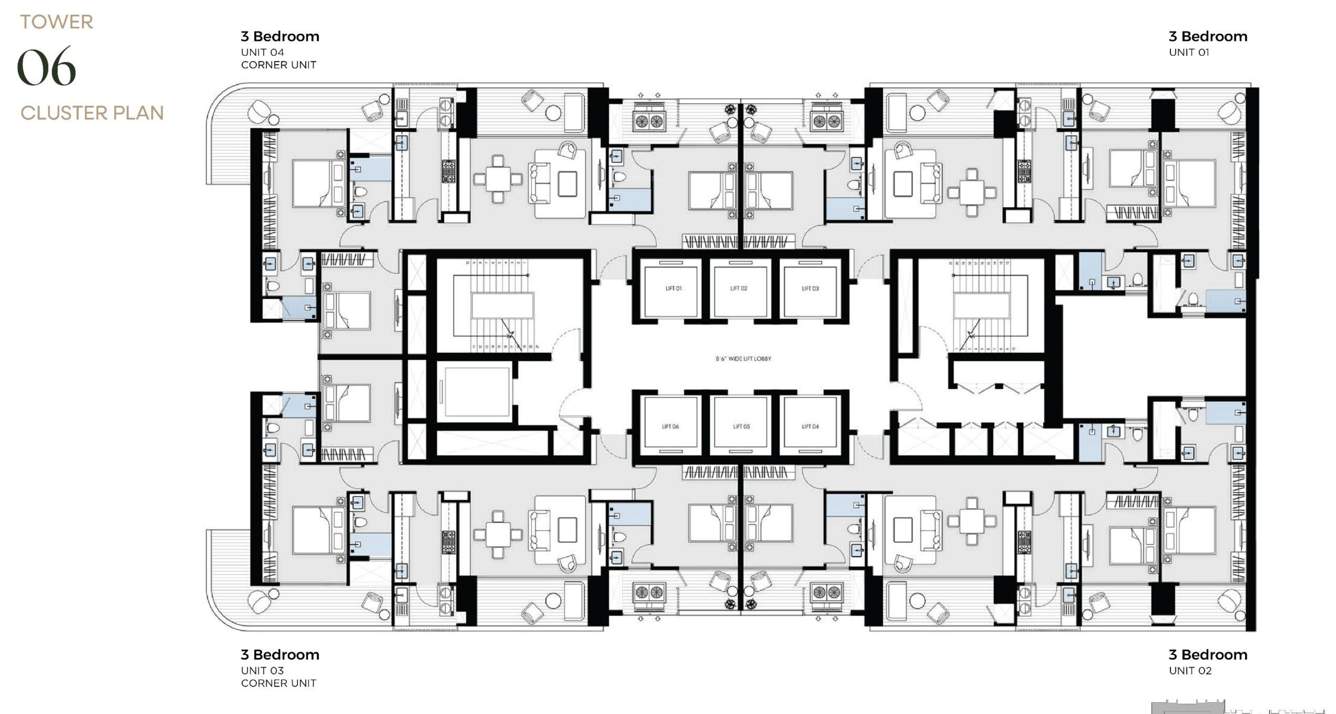  gaia residences at amstoria 102 Gaia Residences At Amstoria 102 Tower 6 Cluster Plan from 1st to 37th Floor