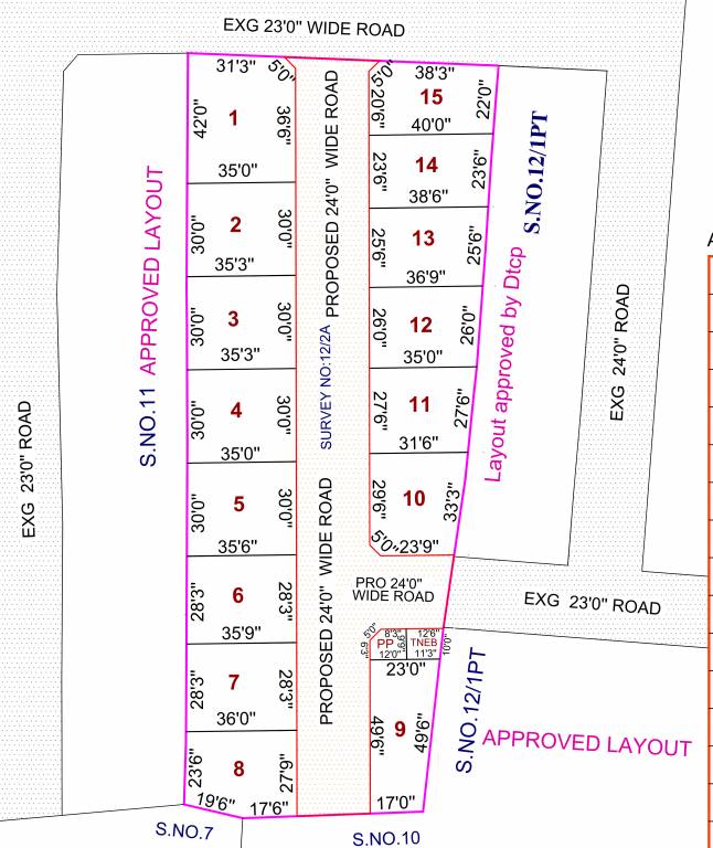  sai garden Layout Plan