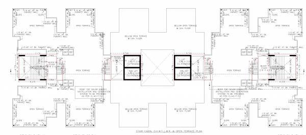  karnavati-elysium Block A & Block A Cluster Plan for Terrace Floor