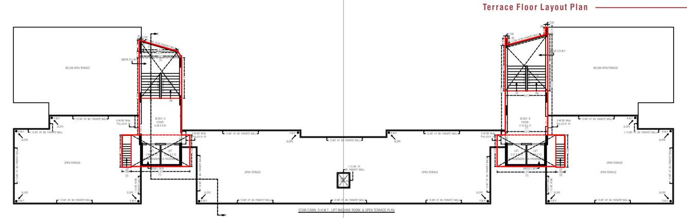  texas 7 Tower A, B Cluster Plan For Terrace