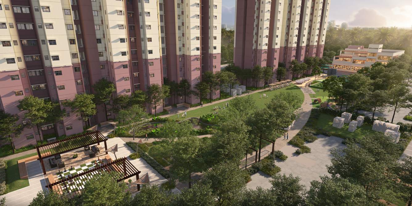  shriram springfield Landscape Garden and Tree Planting