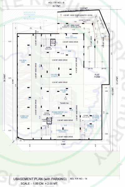  avenue Block A Parking  Cluster Plan