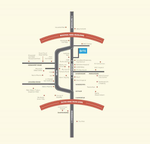  sree-laxmi-balaji-township Location Plan