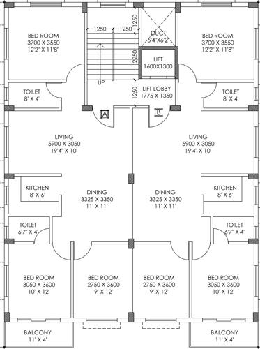 shri-om-co-op Shri Om Co Op Cluster Plan From 1st To 4th Floor
