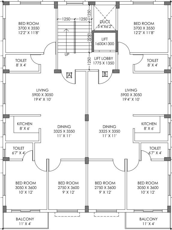  shri om co op Shri Om Co Op Cluster Plan From 1st To 4th Floor