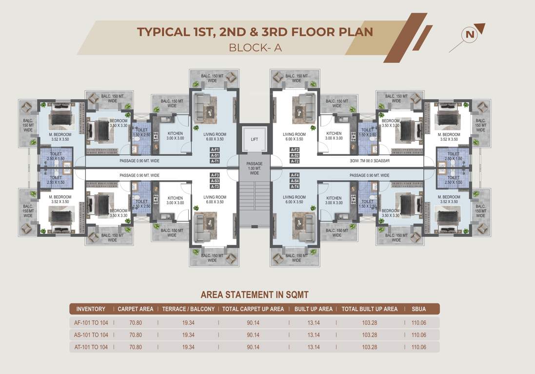  rego s serenity Rego s Serenity Tower A Cluster Plan from 1st to 3rd Floor