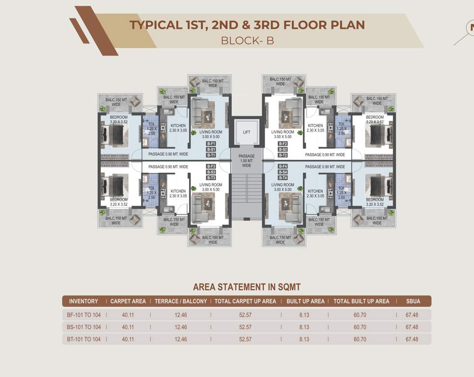  rego s serenity Rego s Serenity Tower B Cluster Plan from 1st to 3rd Floor