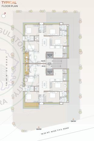  bliss Snehshilp Bliss Cluster Plan for Typical Floor