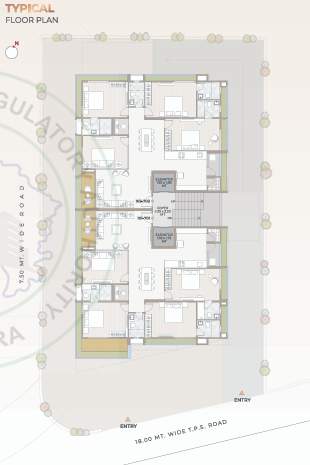  bliss Snehshilp Bliss Cluster Plan for Typical Floor