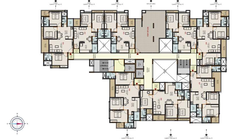  vedantaa Vedantaa Cluster Plan Refuge Floor Plan