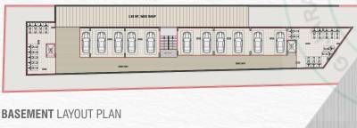  shreeji-palace Block A  Basement Cluster Plan
