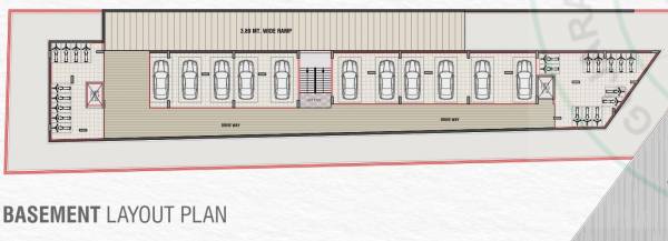 shreeji-palace Block A  Basement Cluster Plan