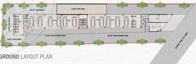  shreeji-palace Block A Cluster Plan for ground Floor
