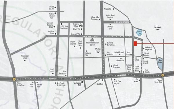  shreeji-palace Location Plan