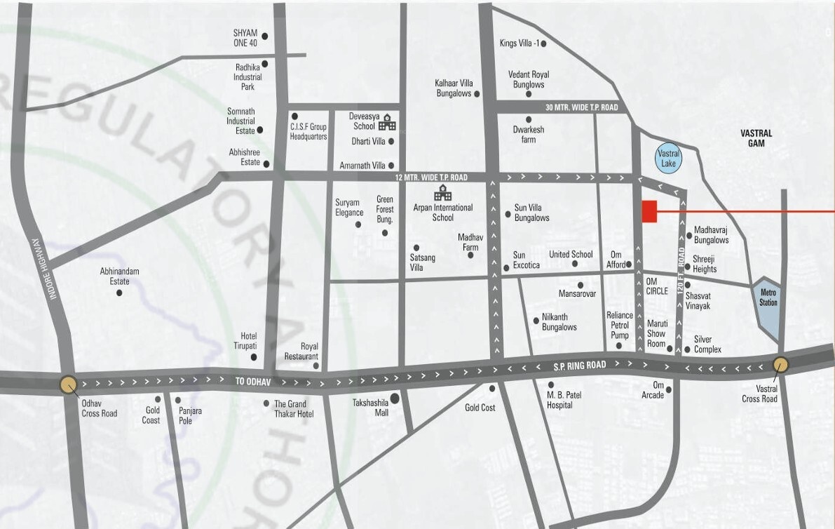  shreeji palace Location Plan