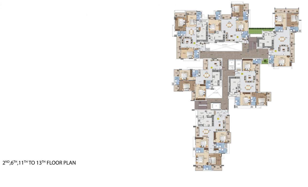  casabella Casabella Cluster Plan from 2nd to 13th Floor