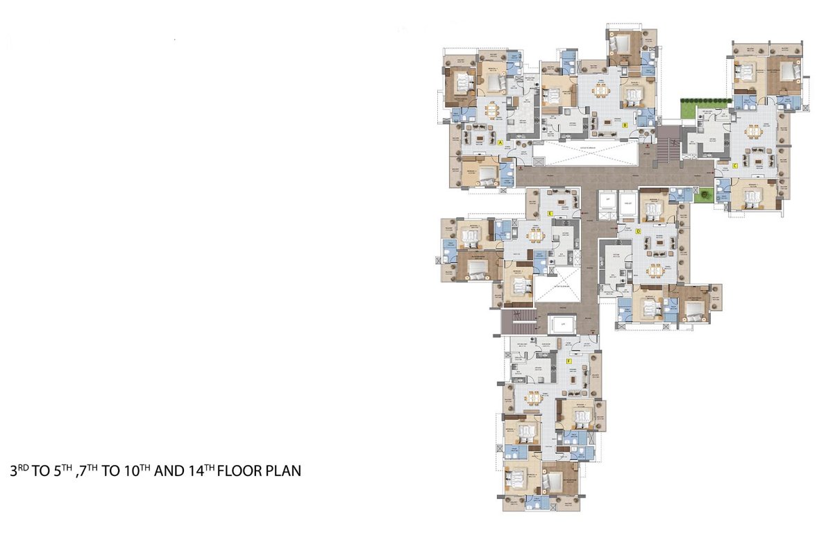  casabella Casabella Cluster Plan from 3rd to 14th Floor
