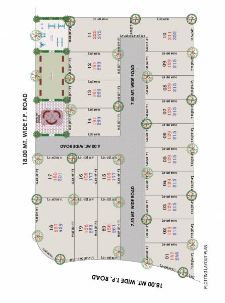  residency Layout Plan