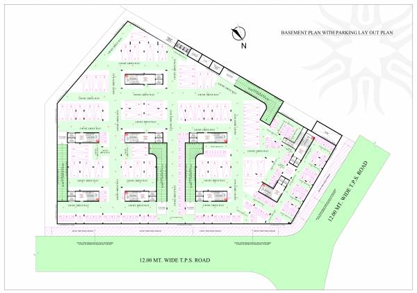  mahavir-atulya-phase-i Block B Cluster Plan for Basement Floor