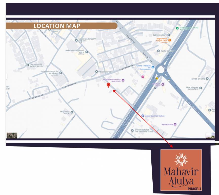  mahavir atulya phase i Location Plan
