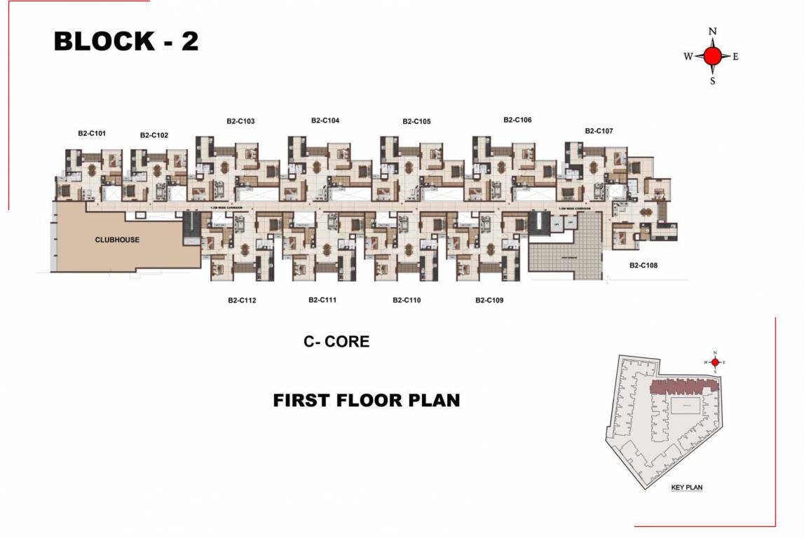 osaka Osaka Block B Cluster Plan for 1st Floor