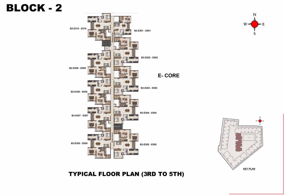 osaka Osaka Block B Cluster Plan from 3rd to 5th Floor