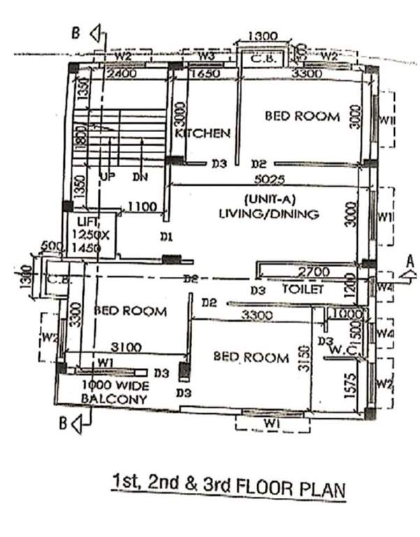  silicon tower Block A Cluster Plan from 1st to 3rd Floor