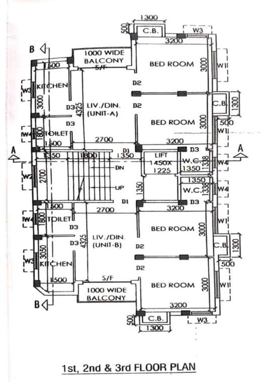  silicon tower Block B Cluster Plan from 1st to 3rd Floor