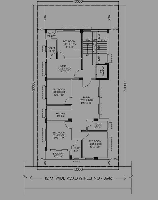  jhilmil Jhilmil Cluster Plan from 1st and 4th Floor