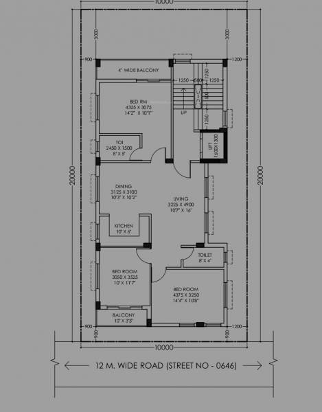  jhilmil Jhilmil Cluster Plan from 2nd and 3rd Floor