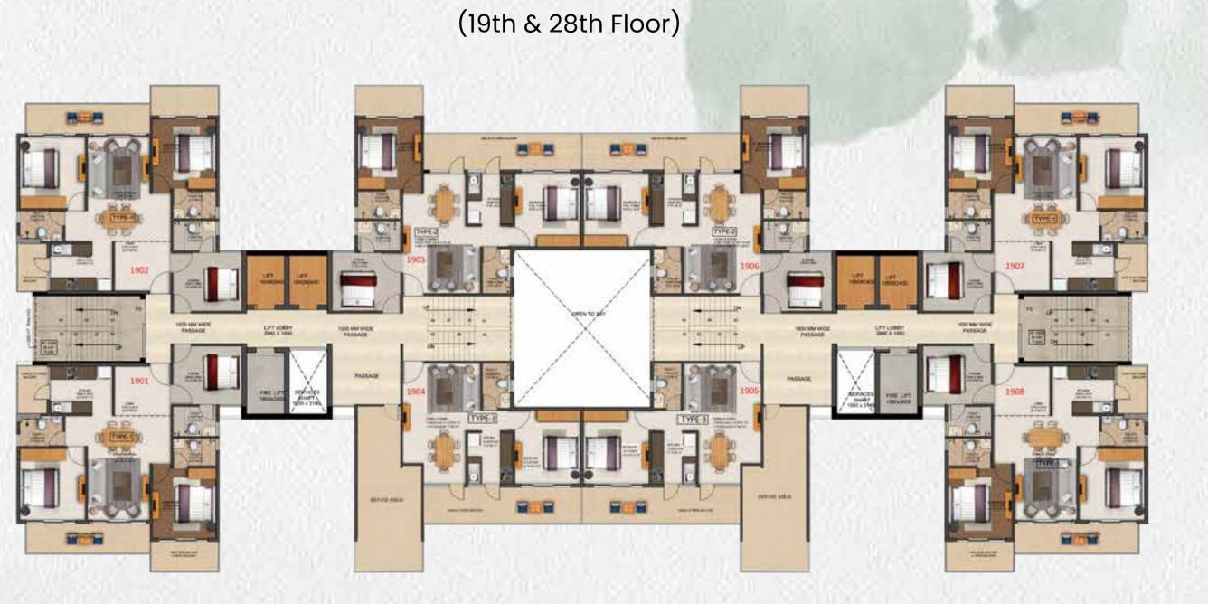  silver living Silver Living Cluster Plan for 19th,28th Floor