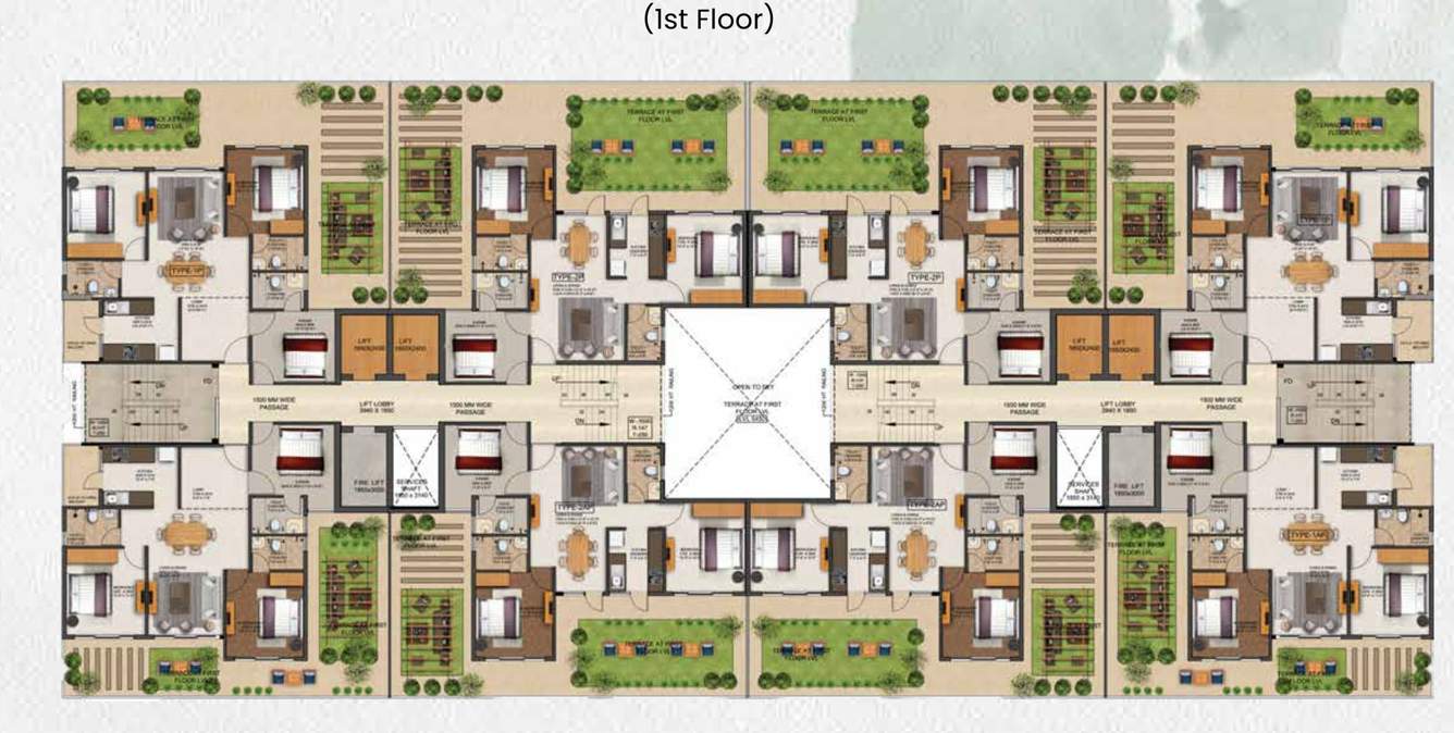  silver living Silver Living Cluster Plan for 1st Floor