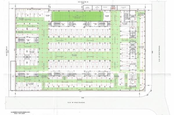  spl-2 Block A, B, C, D ,E ,F, G & H Cluster Plan for Basement Floor