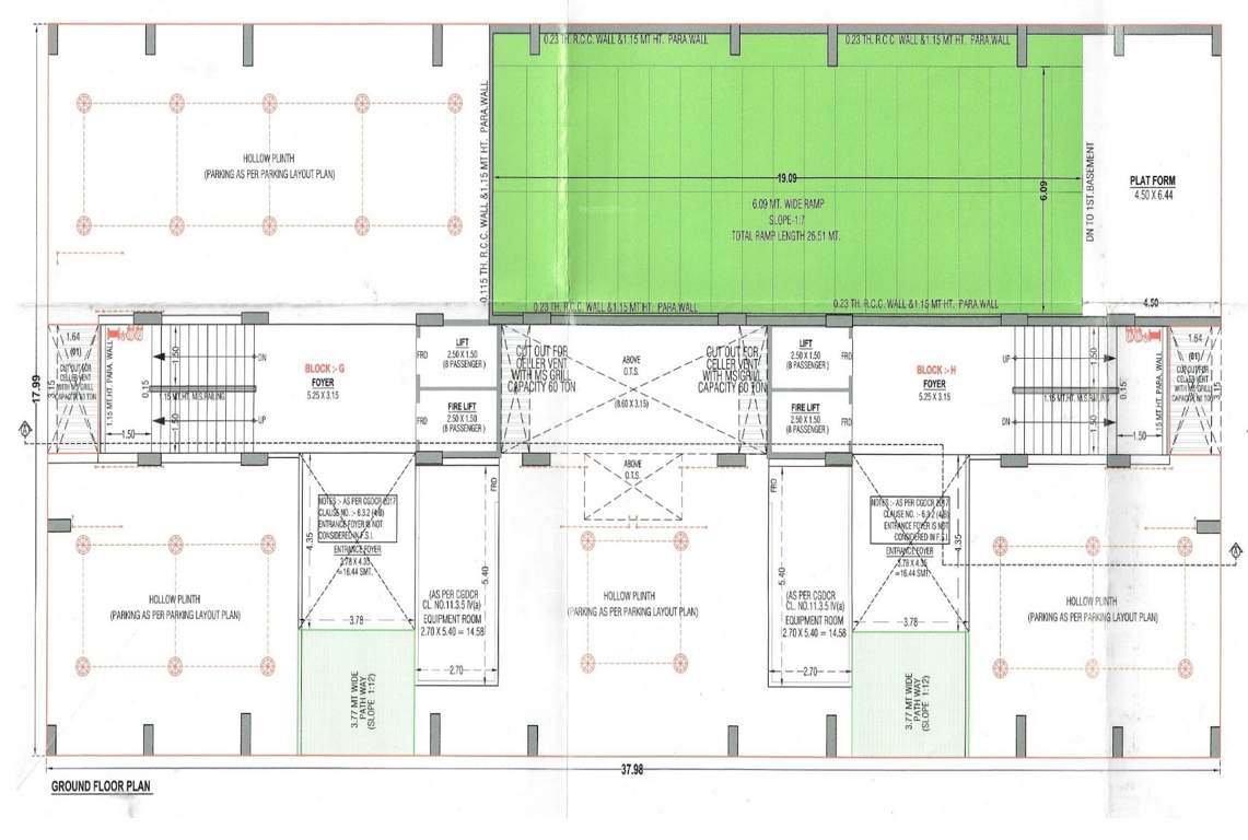  spl 2 Block G & H Cluster Plan for ground Floor