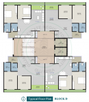 Block D Cluster Plan from 1st to 8th Floor shyam-height-i Block D Cluster Plan from 1st to 8th Floor