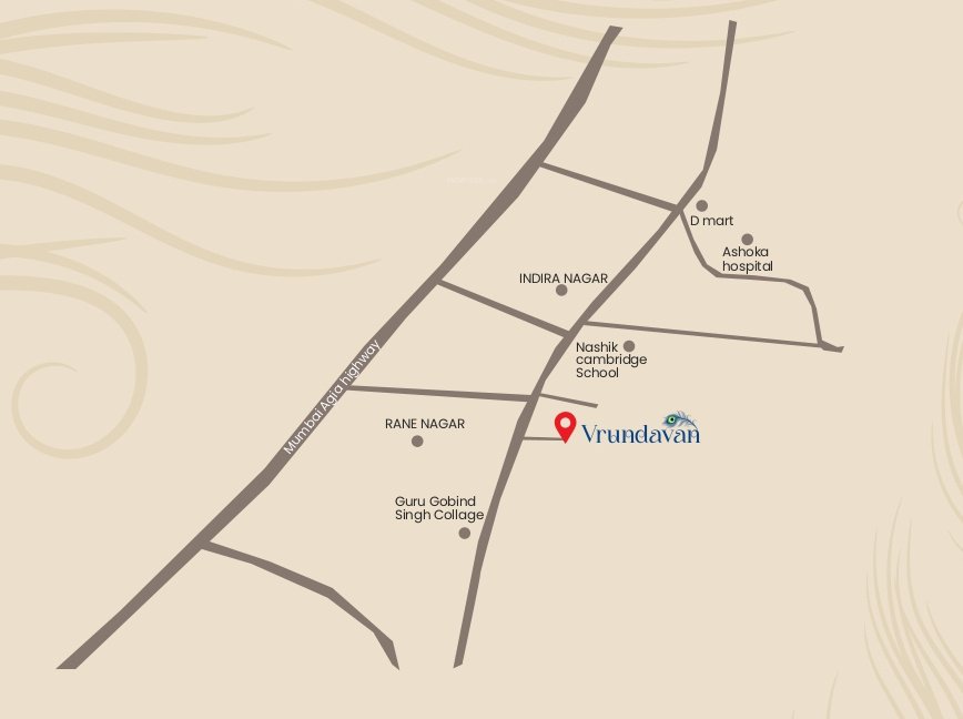  vrundavan residency Location Plan