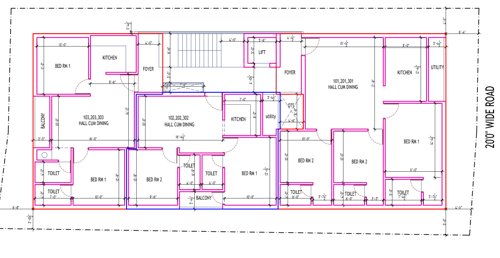 vilasam Greenwich Vilasam Cluster Plan from 1st to 3rd Floor