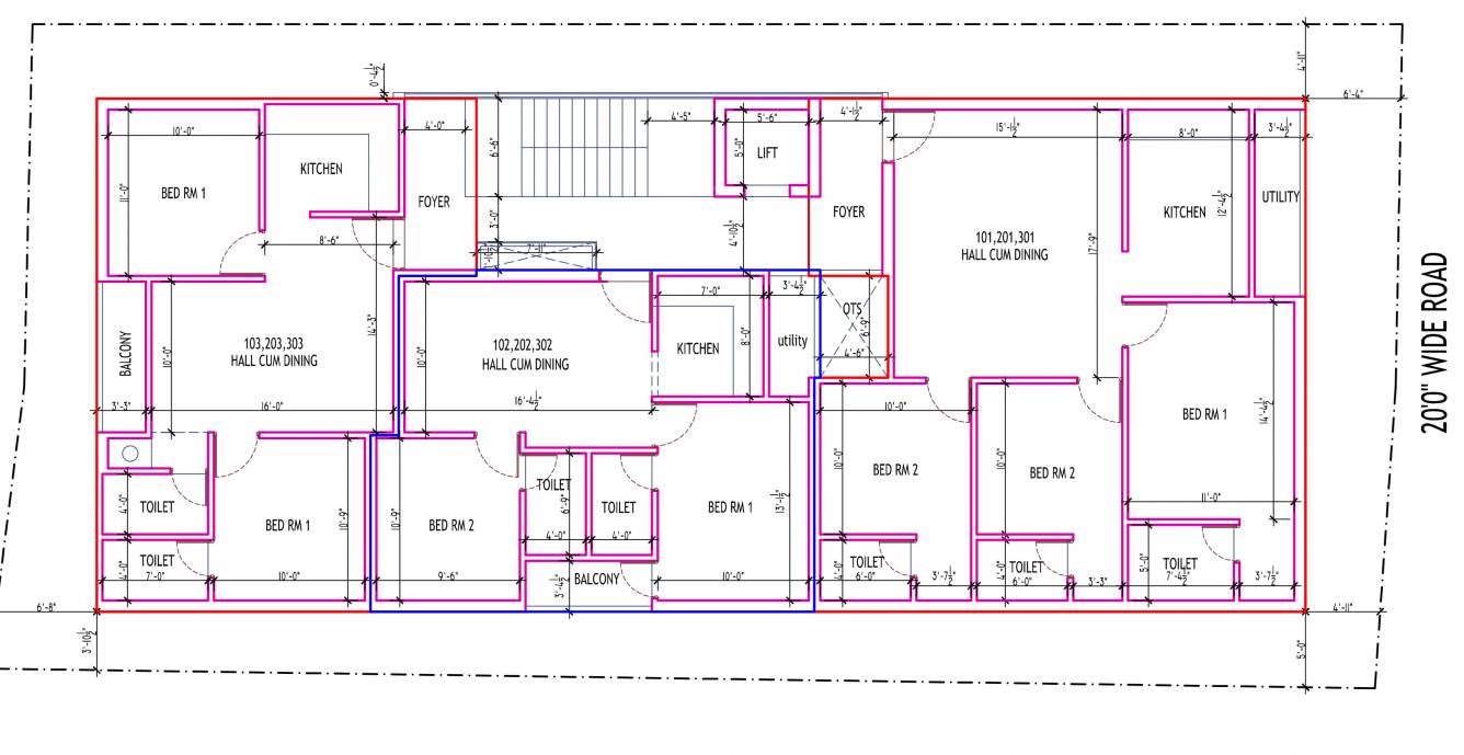  vilasam Greenwich Vilasam Cluster Plan from 1st to 3rd Floor