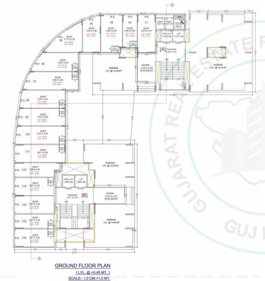 paradise A Building Cluster Plan for ground Floor