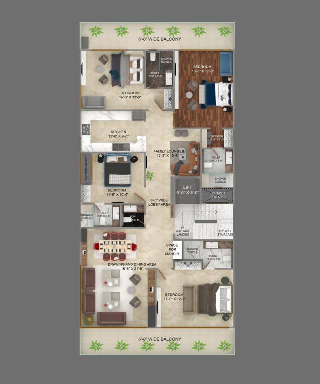  realty floors Skys Realty Floors Cluster Plan for Typical Floor