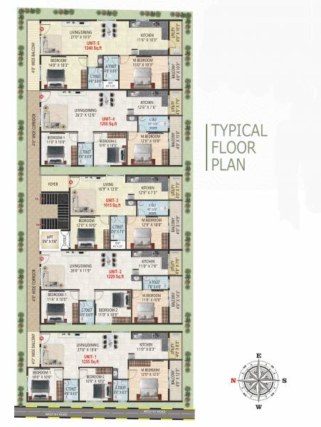  ab-daffodils AB Daffodils Cluster Plan for Typical Floor